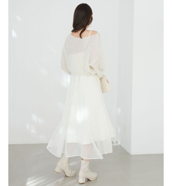 MAJESTICLEGON「シアーレディキャミワンピ」|ワンピース|