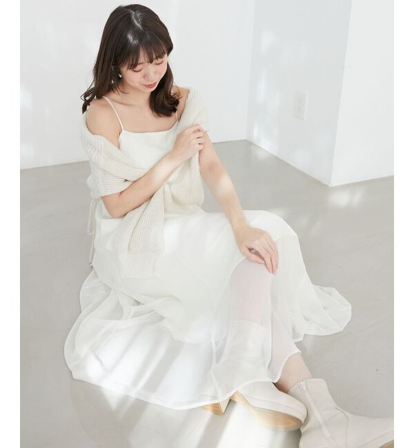 MAJESTICLEGON「シアーレディキャミワンピ」|ワンピース|