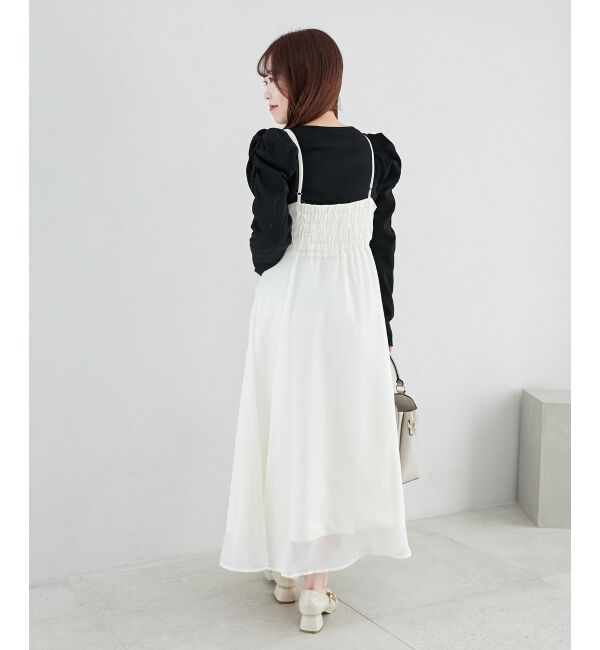 MAJESTICLEGON「シアーレディキャミワンピ」|ワンピース|