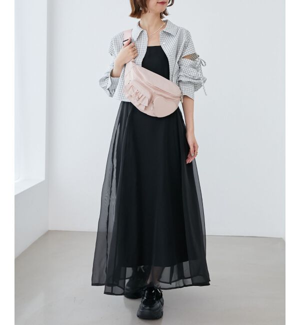 MAJESTICLEGON「シアーレディキャミワンピ」|ワンピース|