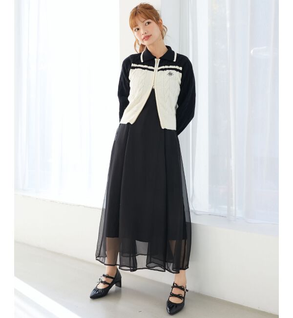 MAJESTICLEGON「シアーレディキャミワンピ」|ワンピース|