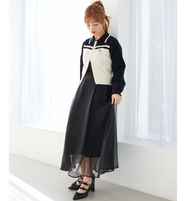 MAJESTICLEGON「シアーレディキャミワンピ」|ワンピース|