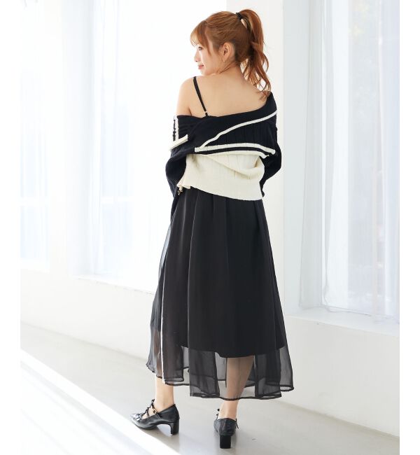 MAJESTICLEGON「シアーレディキャミワンピ」|ワンピース|