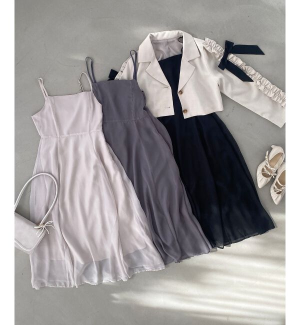 MAJESTICLEGON「シアーレディキャミワンピ」|ワンピース|