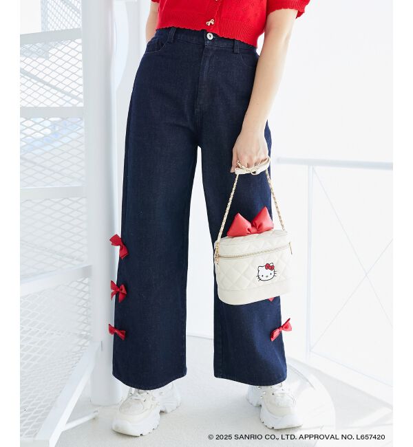  「ハローキティ サイドリボンデニム」|デニム|