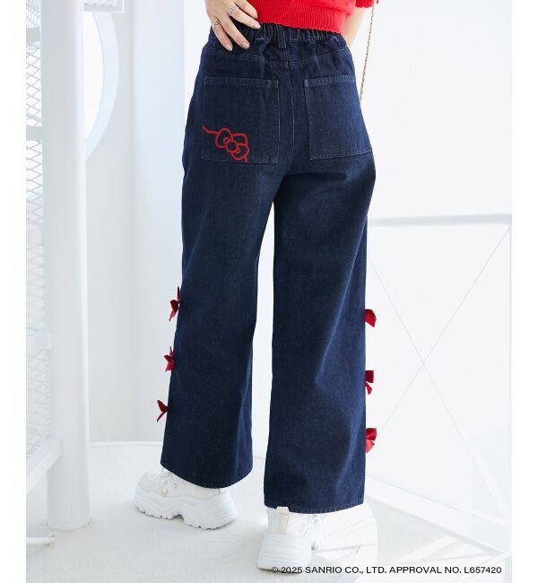  「ハローキティ サイドリボンデニム」|デニム|