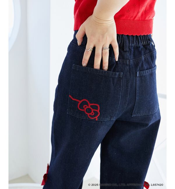  「ハローキティ サイドリボンデニム」|デニム|