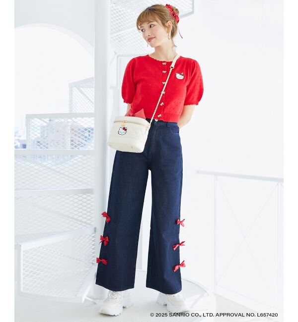  「ハローキティ サイドリボンデニム」|デニム|