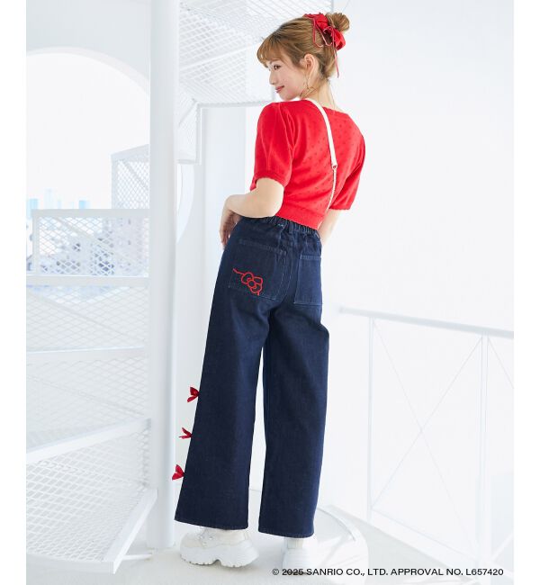  「ハローキティ サイドリボンデニム」|デニム|