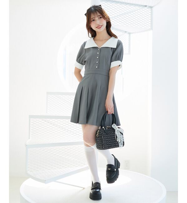  「チャーム付きミニボストンバッグ」|ボストンバッグ|