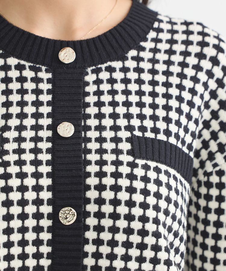 earth music&ecology「ジャガードニットプルオーバー」|ニット・セーター|