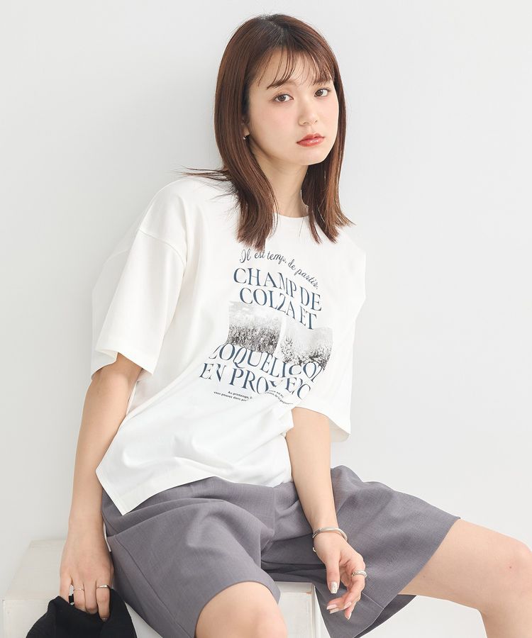 earth music&ecology「PhotoスリットT」|Tシャツ・カットソー|