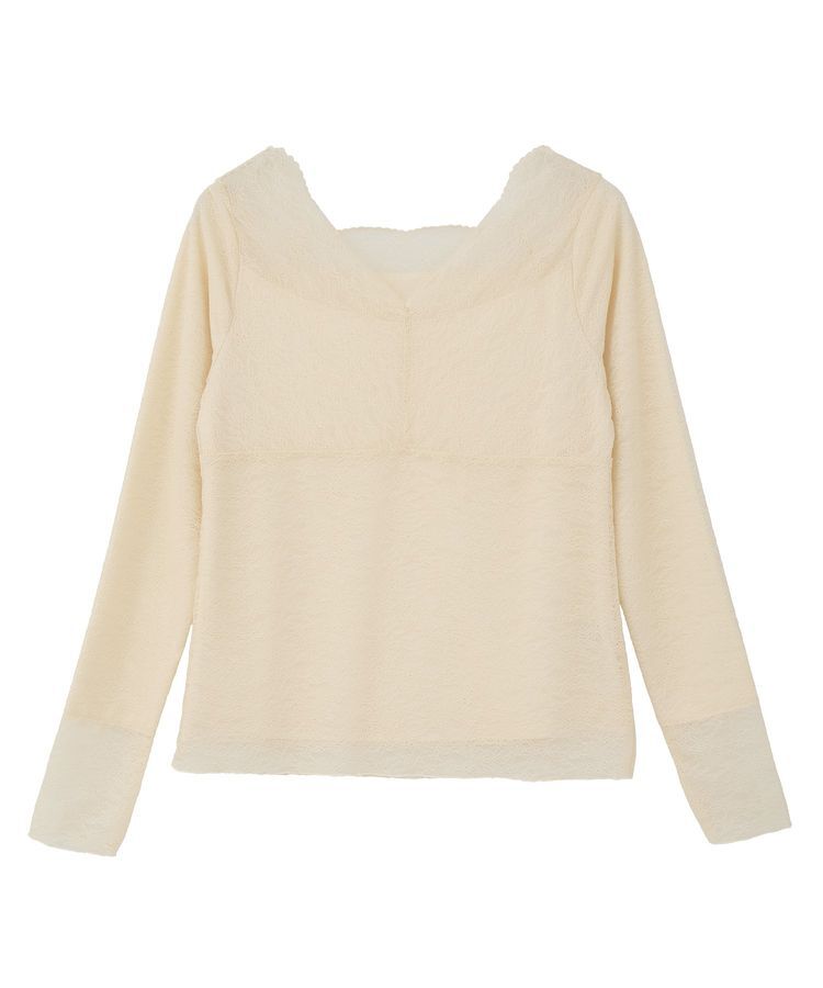 earth music&ecology「あったかフェミニンインナー(2wayネック)」|Tシャツ・カットソー|