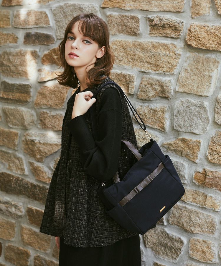 Maison de FLEUR「撥水加工マルチポケット2Wayトートバッグ」|トートバッグ|
