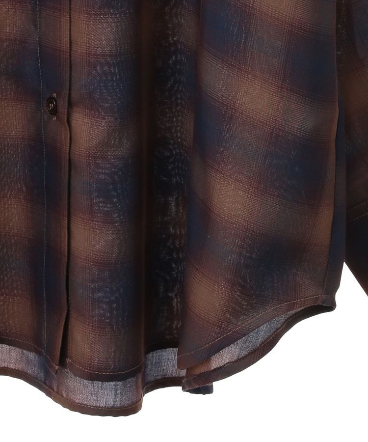 Green Parks「オンブレーチェックライトシャツ」|シャツ・ブラウス|