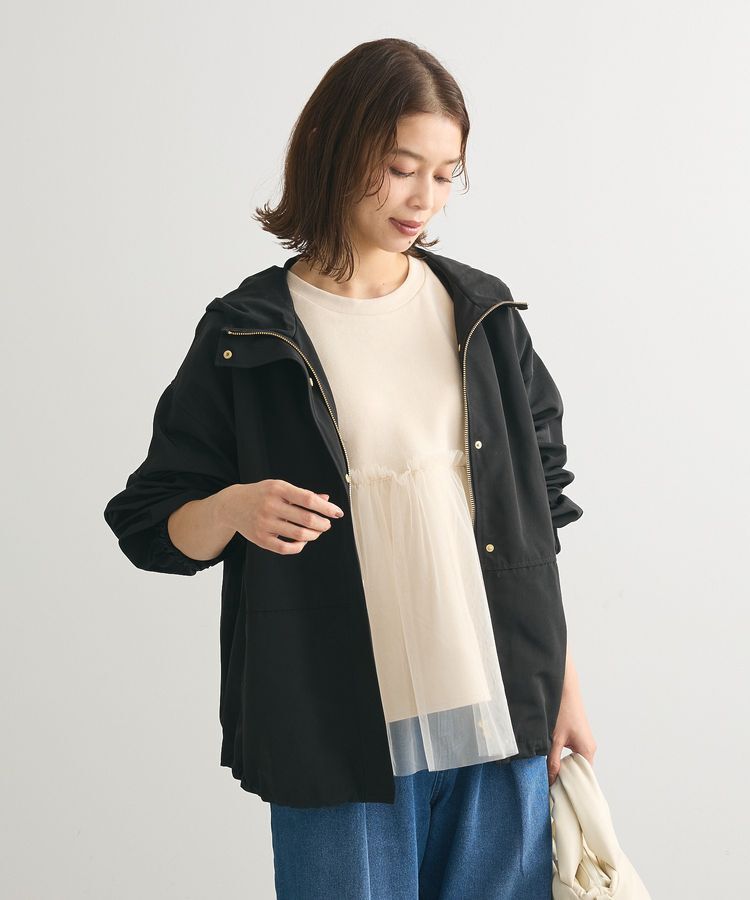 Green Parks「・ELENCARE DUE ワイドマウンテンパーカー」|ブルゾン・スタジャン|Black