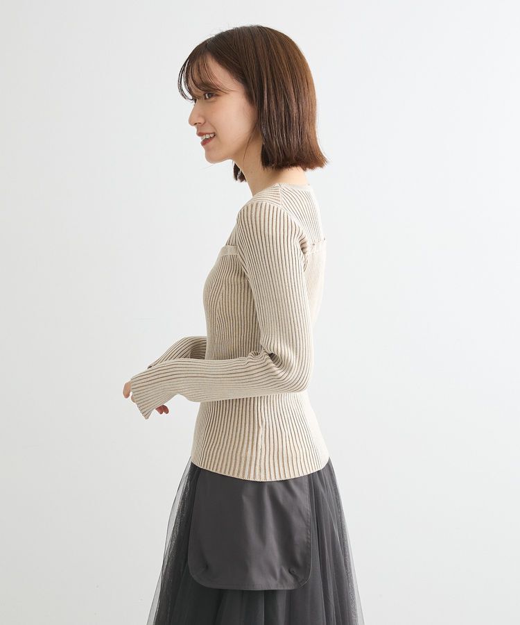 Green Parks「・ANDSEARCH リブフェイクレイヤードニット」|ニット・セーター|