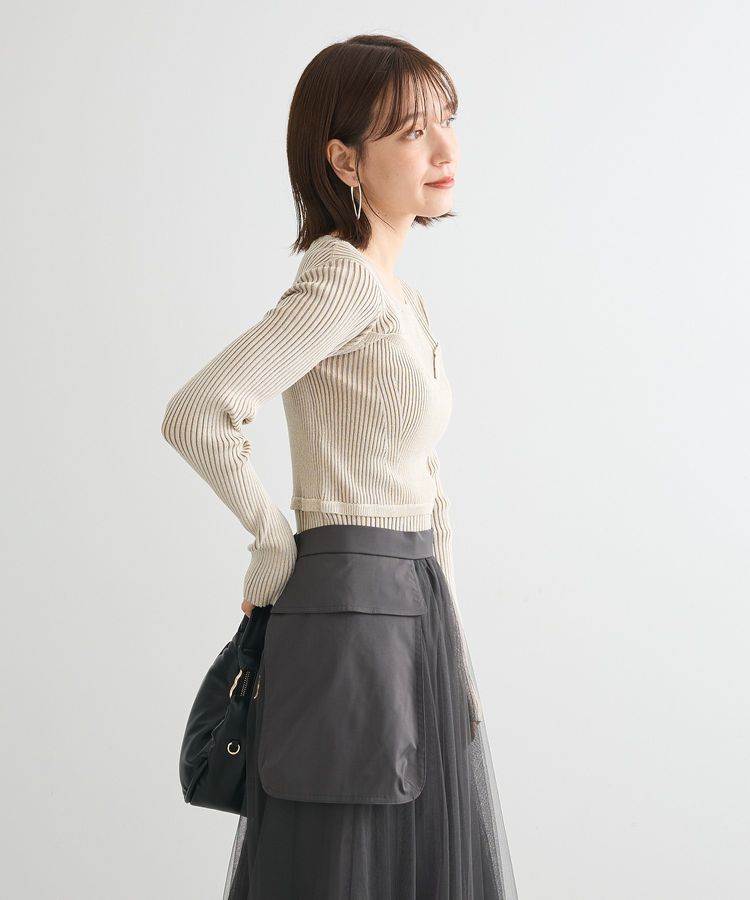 Green Parks「・ANDSEARCH リブフェイクレイヤードニット」|ニット・セーター|