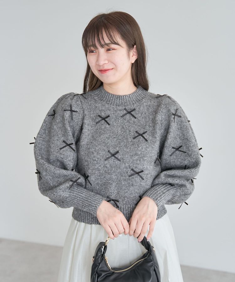 Green Parks「・ANDSEARCH メニーリボンニットプルオーバー」|ニット・セーター|