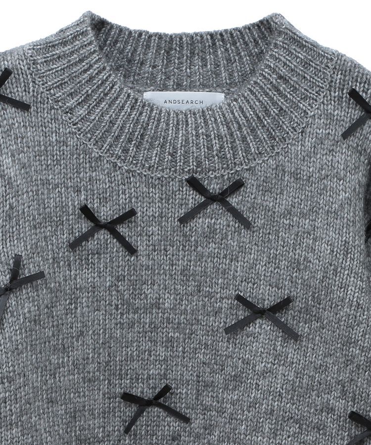 Green Parks「・ANDSEARCH メニーリボンニットプルオーバー」|ニット・セーター|