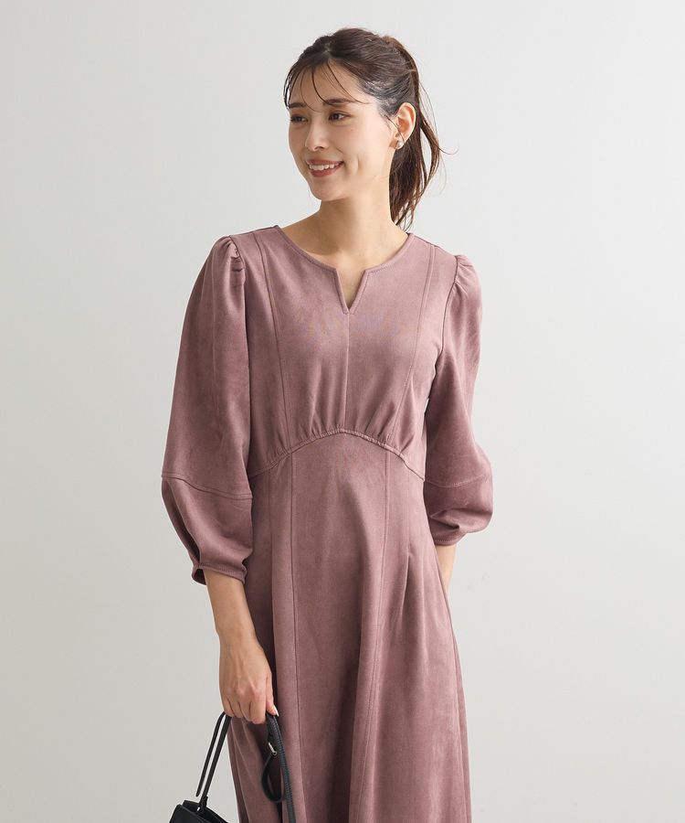 Green Parks「・ELENCARE DUE スエードポンチタックワンピ」|ワンピース|