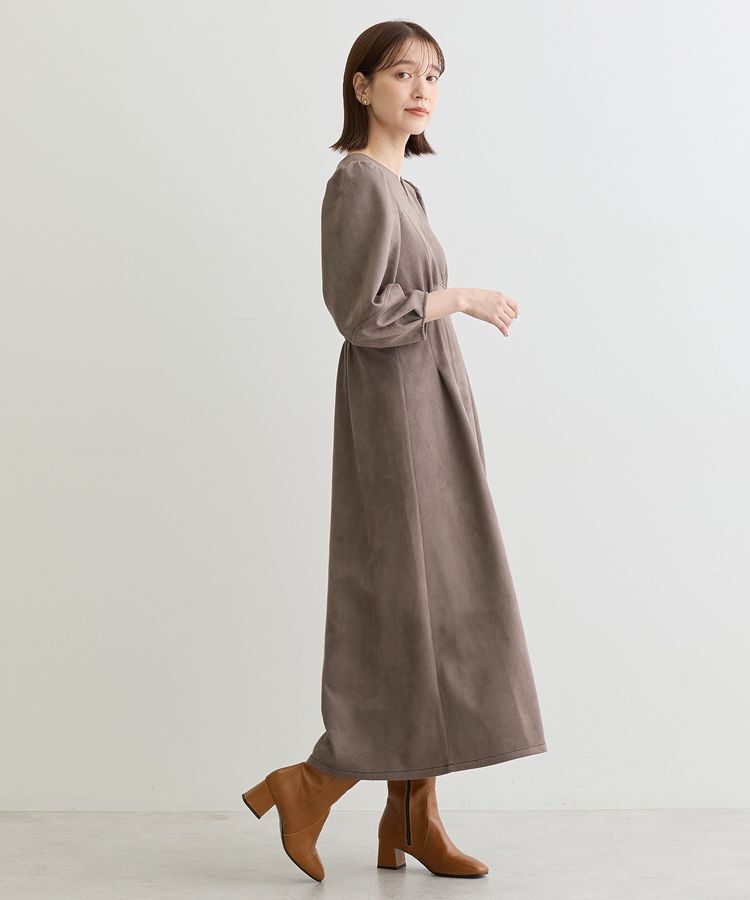 Green Parks「・ELENCARE DUE スエードポンチタックワンピ」|ワンピース|