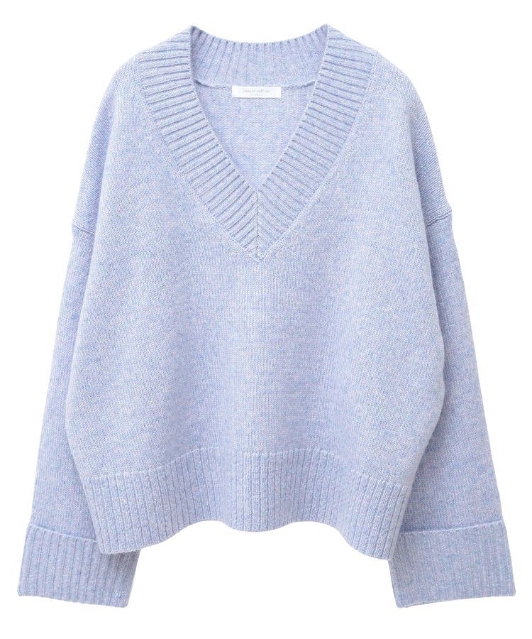 Green Parks「ラメVネックコンパクトニットプルオーバー」|ニット・セーター|