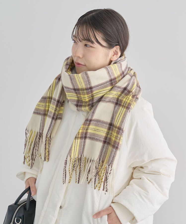 Green Parks「カシミヤライクチェックストール」|ストール|