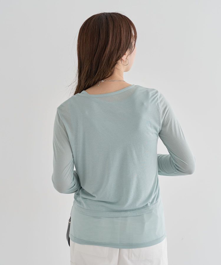 Green Parks「・Petit Fleur レイヤードシアープルオーバー」|Tシャツ・カットソー|