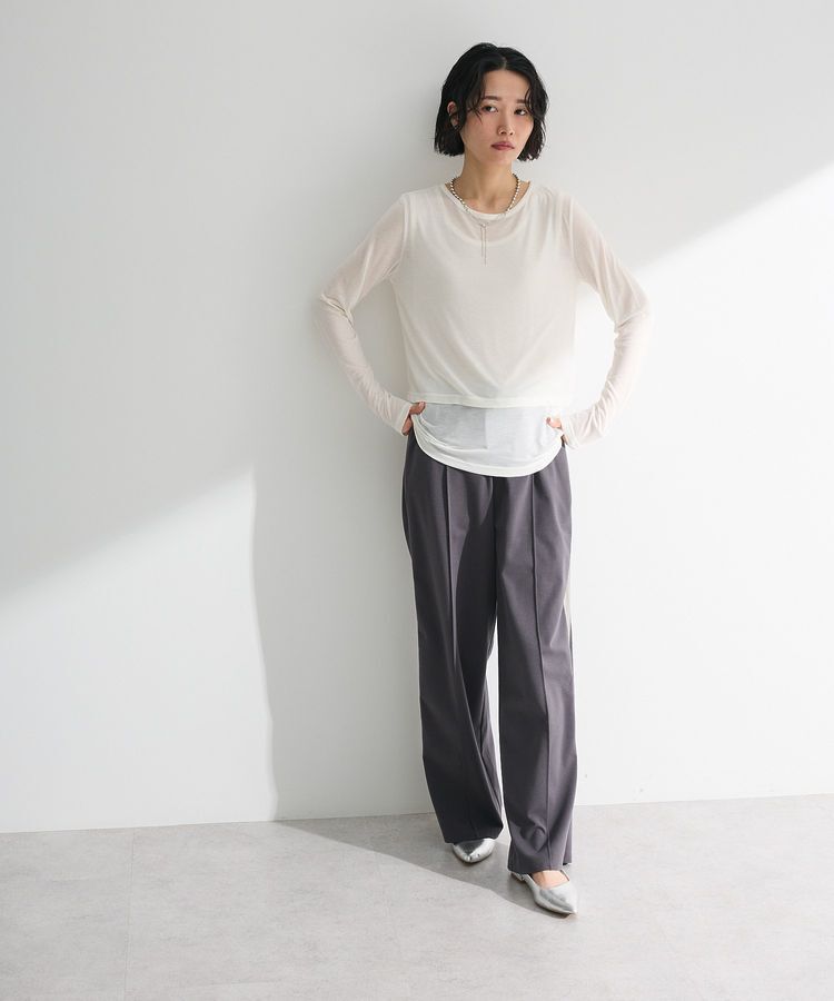 Green Parks「・Petit Fleur レイヤードシアープルオーバー」|Tシャツ・カットソー|