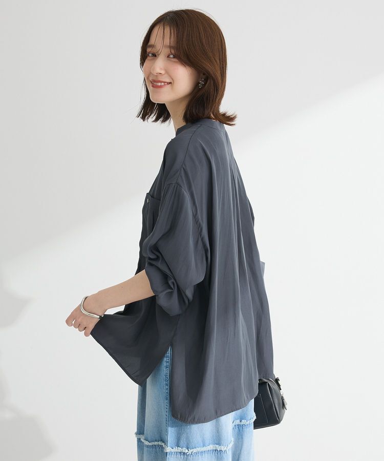 Green Parks「サラフレブラウス(無地)」|シャツ・ブラウス|