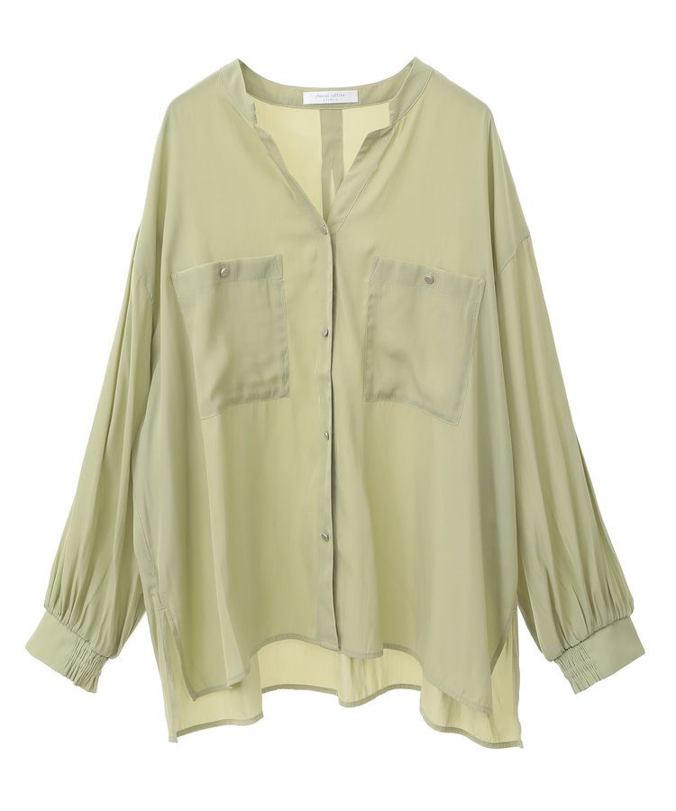 Green Parks「サラフレブラウス(無地)」|シャツ・ブラウス|