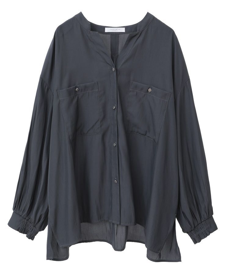 Green Parks「サラフレブラウス(無地)」|シャツ・ブラウス|