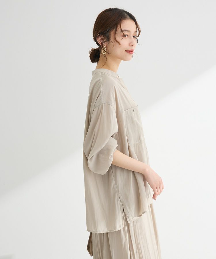 Green Parks「サラフレブラウス(無地)」|シャツ・ブラウス|