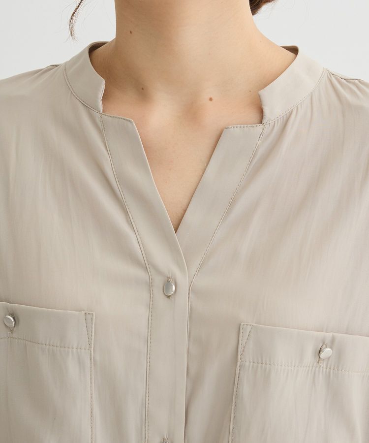 Green Parks「サラフレブラウス(無地)」|シャツ・ブラウス|