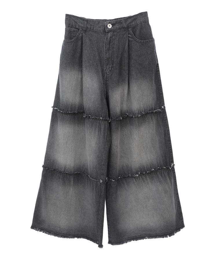 Green Parks「・SUGAR SPOON ティアードデニムパンツ」|デニム|