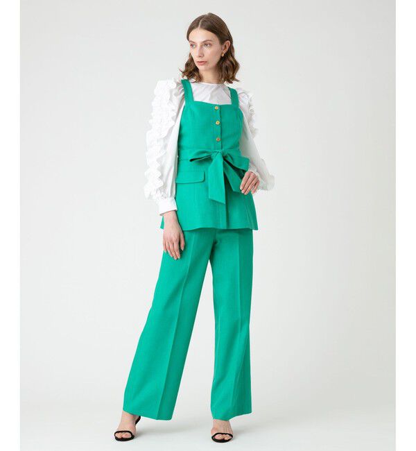 LOULOU WILLOUGHBY「【LOULOU WILLOUGHBY】ブライトリネンワイドパンツ」|その他|