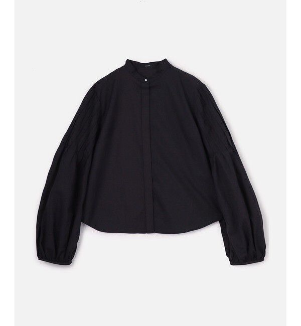 allureville「綿ブロード袖ピンタックブラウス」|シャツ・ブラウス|