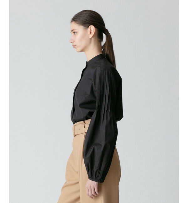 allureville「綿ブロード袖ピンタックブラウス」|シャツ・ブラウス|