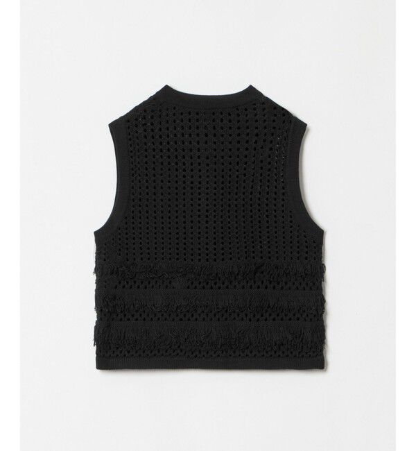 LOULOU WILLOUGHBY「【LOULOU WILLOUGHBY】フリンジクロッシェジレ」|ベスト・ジレ|