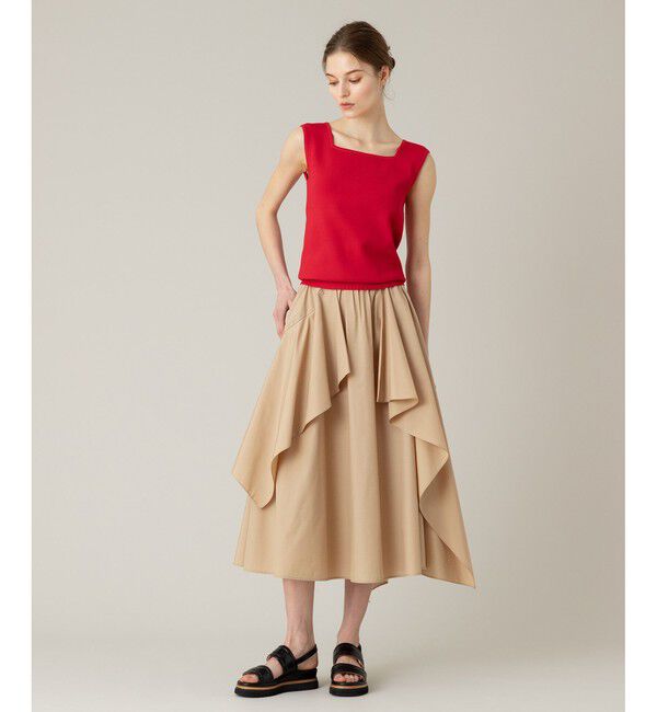 LOULOU WILLOUGHBY「【LOULOU WILLOUGHBY】イレギュラーラッフルスカート」|フレア|