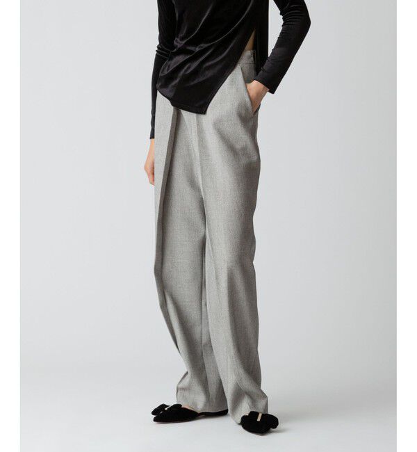 allureville「メランジミニヘリンボンテーパード」|チノ|