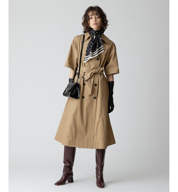 allureville「ハーフスリーブトレンチ」|トレンチコート|