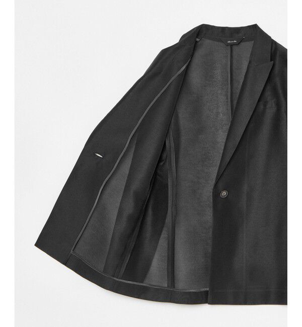 allureville「ライトオーガンジーシアージャケット」|テーラードジャケット|