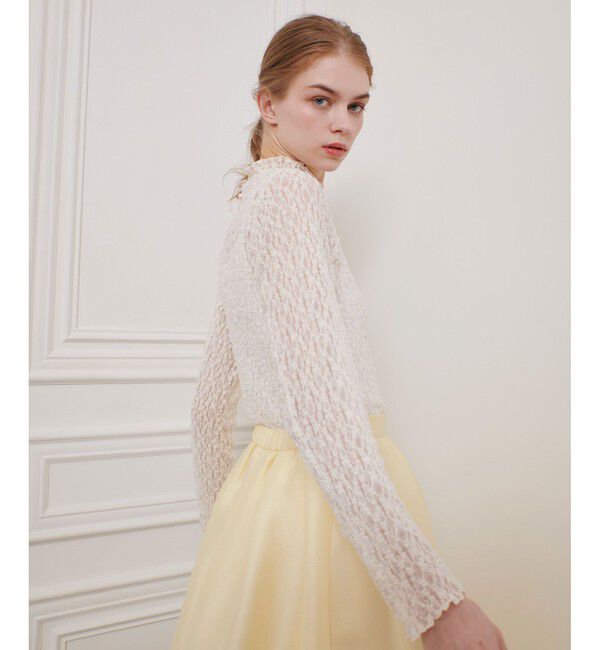 LOULOU WILLOUGHBY「【LOULOU WILLOUGHBY】リンクルフラワープルオーバー」|Tシャツ・カットソー|