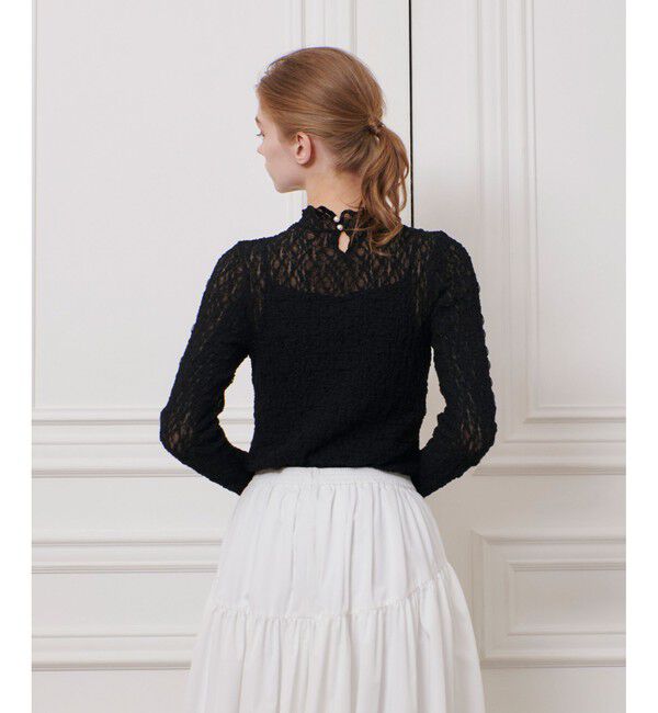 LOULOU WILLOUGHBY「【LOULOU WILLOUGHBY】リンクルフラワープルオーバー」|Tシャツ・カットソー|