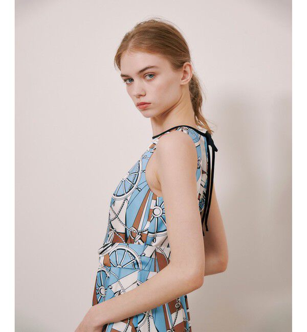LOULOU WILLOUGHBY「【LOULOU WILLOUGHBY】RATTIマリーナプリントアメスリワンピース」|ワンピース|