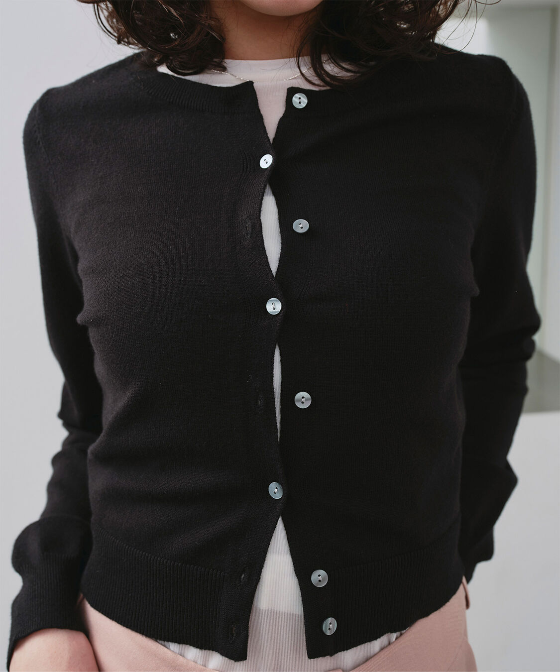 titivate「クルーネックニットカーディガン/トップス」|ニット・セーター|