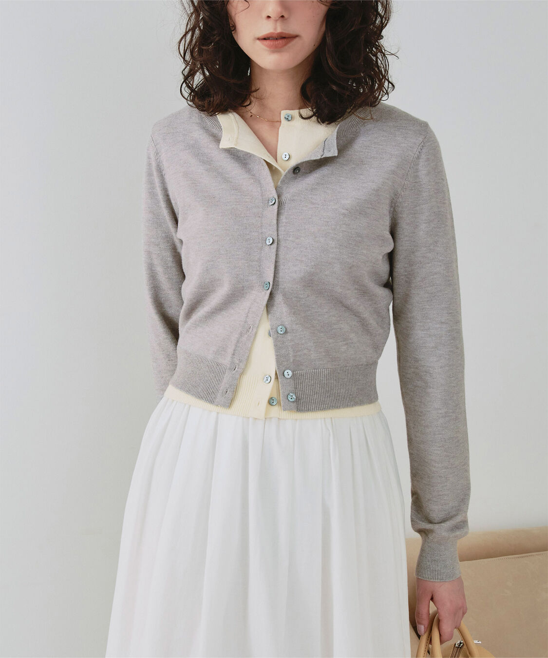 titivate「クルーネックニットカーディガン/トップス」|ニット・セーター|