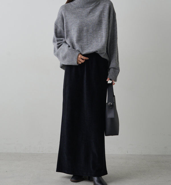  「【手洗いOK】ハンドウォッシャブルハイネックニット」|ニット・セーター|